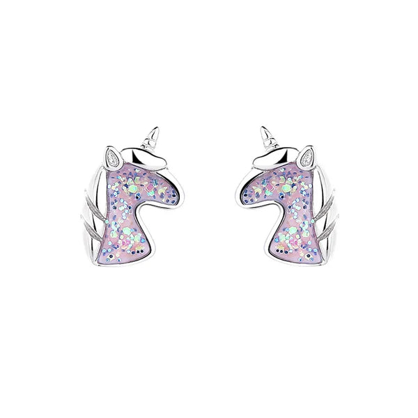 Unicorn Studs - Silver