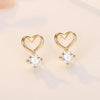 Heart Shape Ear Studs