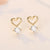 Heart Shape Ear Studs