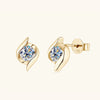 Thunder Moissanite Ear Studs