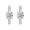 Single Diamond Moissanite Earrings