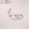 Single Diamond Moissanite Earrings