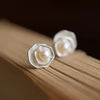 Pearl Flower Ear Studs