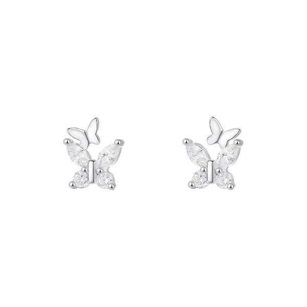 Crystal Butterfly Earrings