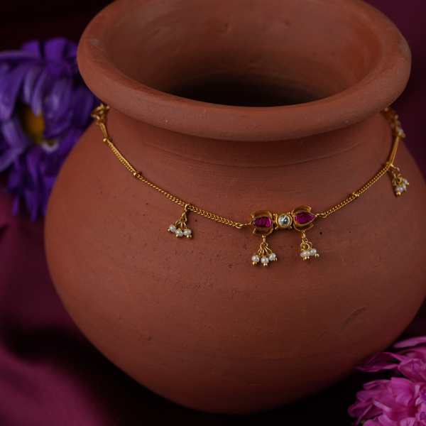 92.5 Sterling Silver Graceful Anklet