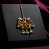 92.5 Silver Butterfly Gold Plated Maangtika