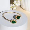 Silver Green Cuff