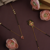 92.5 Silver Peacock Mangalsutra Necklace