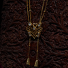 92.5 Silver Butterfly Stone Drop Necklace