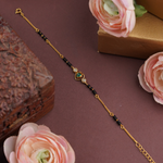 92.5 Sterling Silver Minimalist Heart Mangalsutra Bracelet