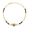 92.5 Sterling Silver Minimalist Heart Mangalsutra Bracelet