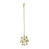 92.5 Silver Butterfly Gold Plated Maangtika