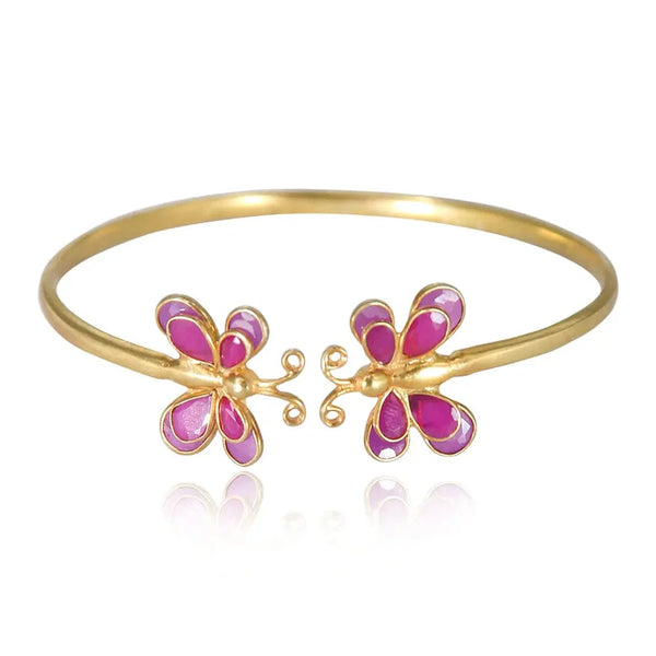 92.5 Silver Two Butterfly Bracelet