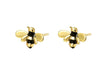 Silver Bee Ear Studs