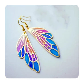 Whisperwing drop earrings