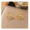 Vacation Heart Shape Ear Studs