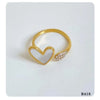 Style Heart Shape Bow Knot Ring