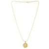 92.5 Silver Dhanlakshmi Gold Plated Coin Necklace