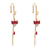 92.5 Silver Needle Lotus Kundan Earcuff