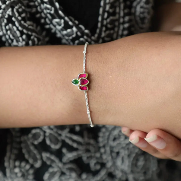 Silver Kamal Bracelet