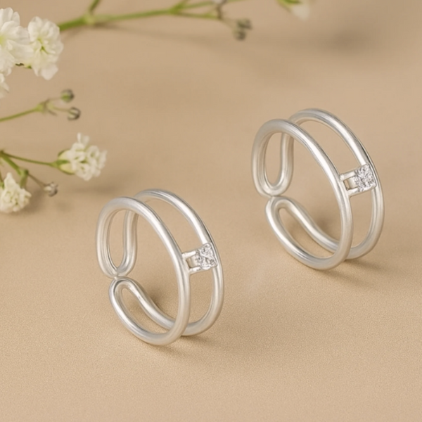 92.5 Classic Silver Toe Rings