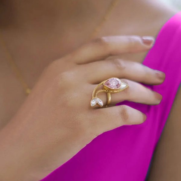 92.5 Silver Gulabo Pisces Ring