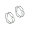 92.5 Classic Silver Toe Rings