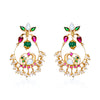 92.5 Sterling Silver Kundan Swan Chandbali