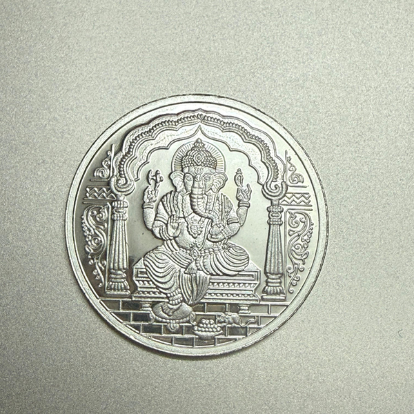 Shree Ganesh 999 Silver Coin