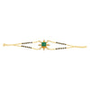 92.5 Silver Green Mangalsutra Bracelet