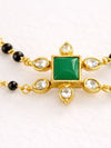 92.5 Silver Green Mangalsutra Bracelet