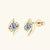 Thunder Moissanite Ear Studs