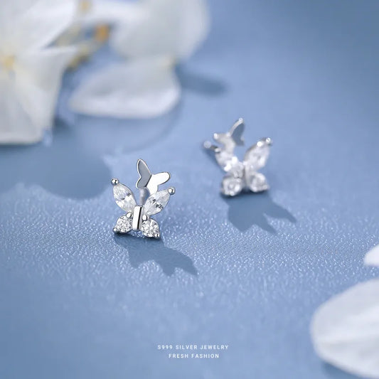 Crystal Butterfly Earrings