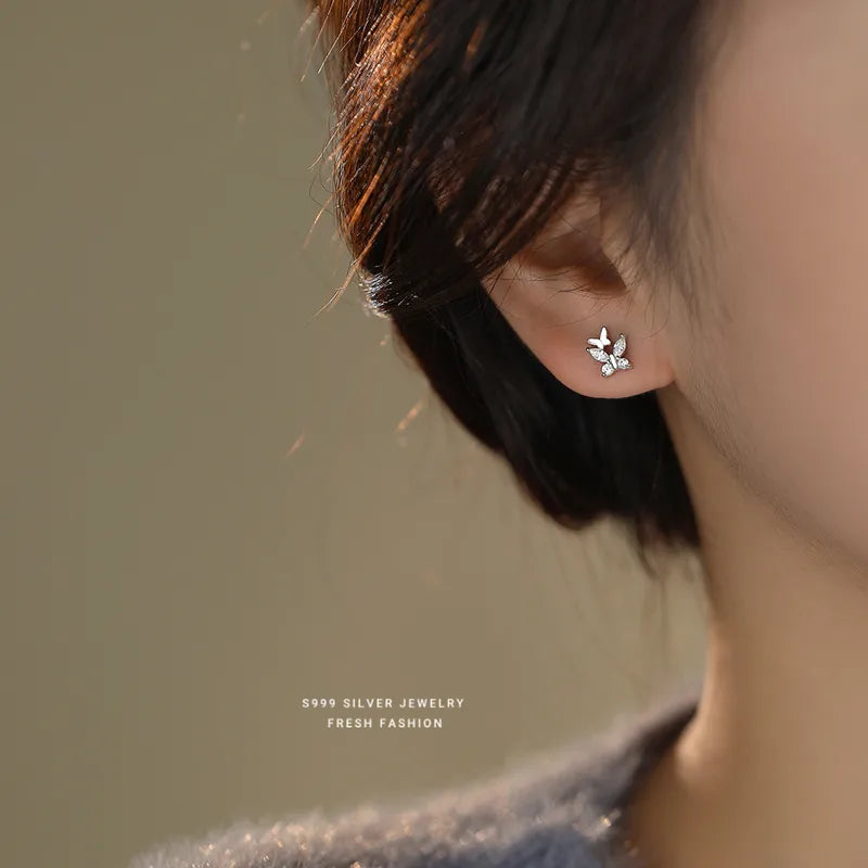 Crystal Butterfly Earrings