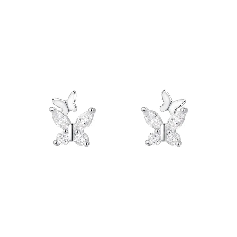 Crystal Butterfly Earrings