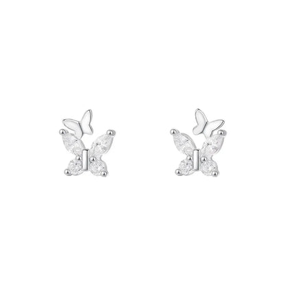 Crystal Butterfly Earrings