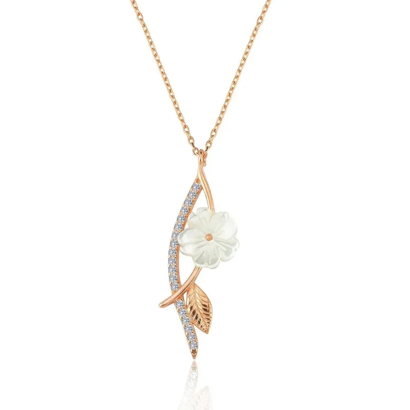 Flower Pendant with Chain
