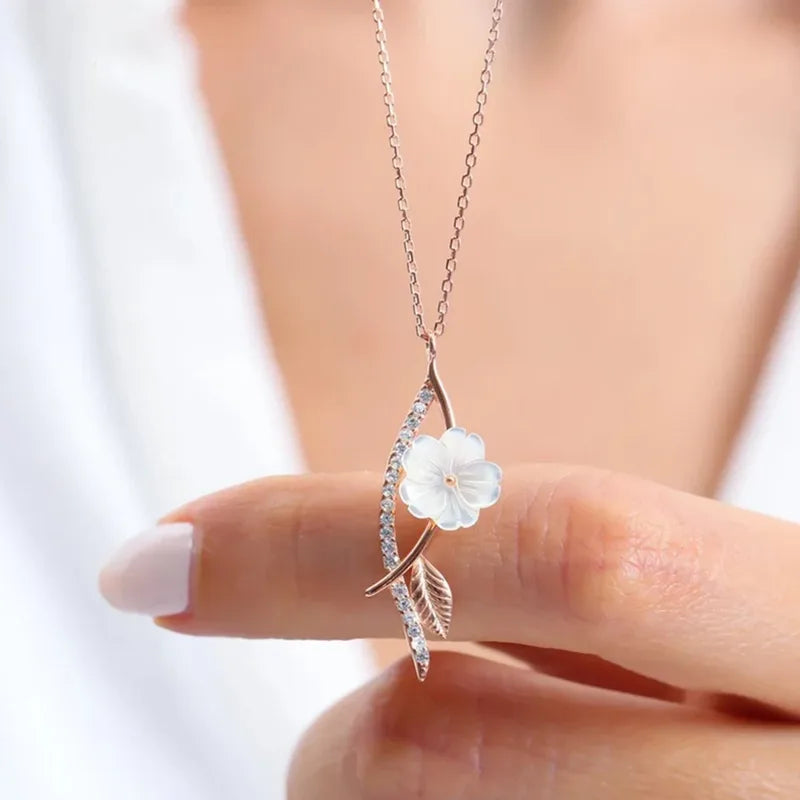 Flower Pendant with Chain