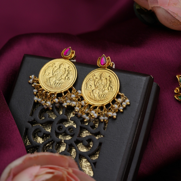 92.5 Silver Dhanalakshmi Ear studs