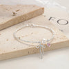 Bow Pearl Silver Bracelet