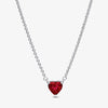 Zircon RedHeart Shape Necklace
