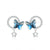 Silver Morpho Earrings