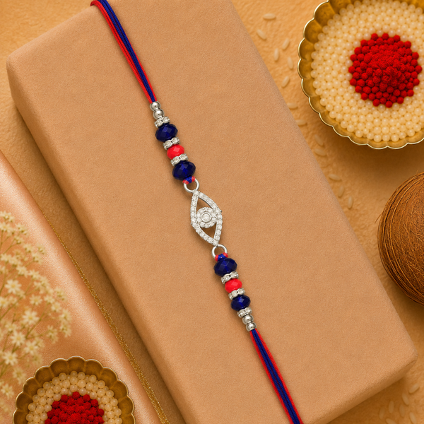 Nazar Bandhan– 925 Sterling Silver Rakhi