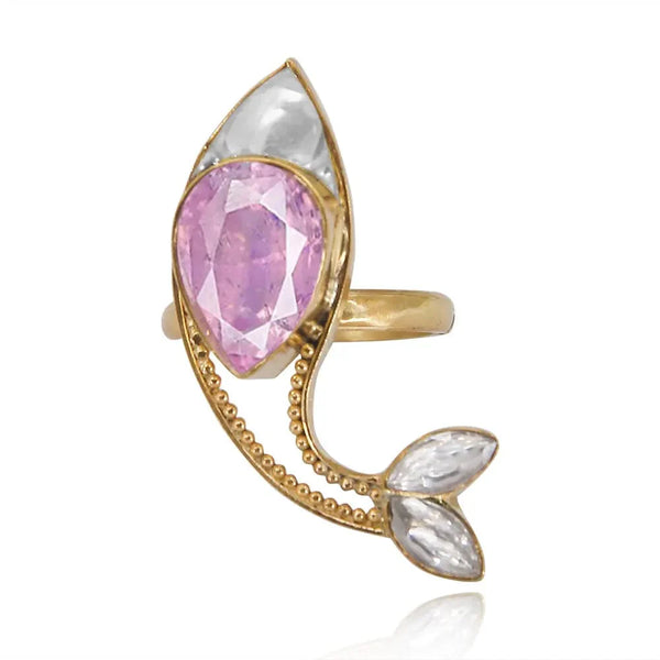 92.5 Silver Gulabo Pisces Ring