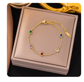 Green Grace Rhinestones Bracelet