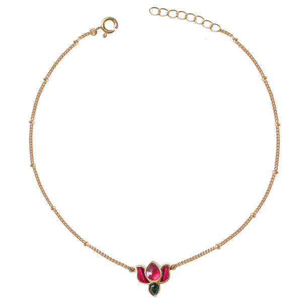 925 Sterling Silver Lotus Bracelet