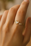 Style Heart Shape Bow Knot Ring