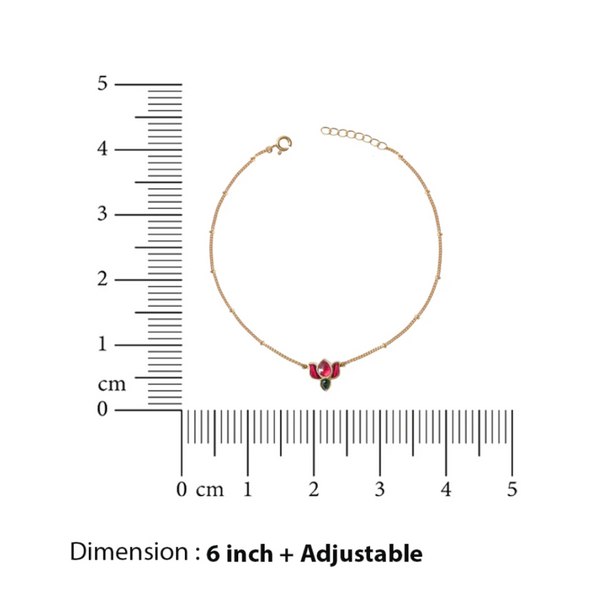 925 Sterling Silver Lotus Bracelet