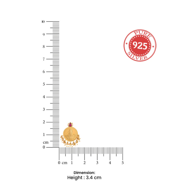 92.5 Silver Dhanalakshmi Ear studs