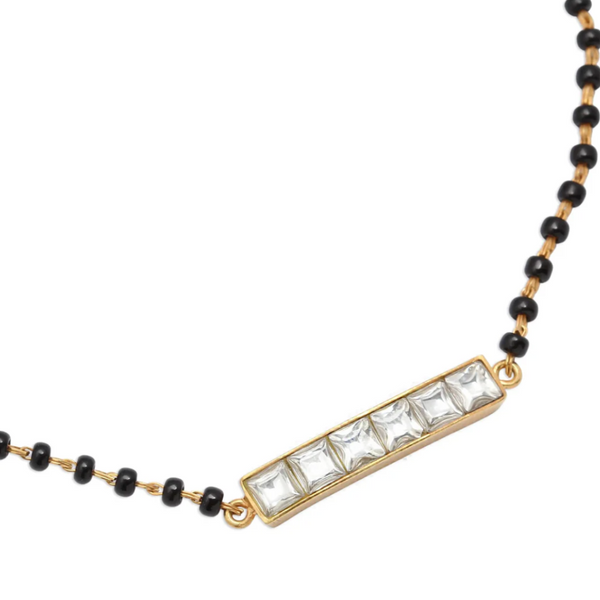 92.5 Silver 6 Stone Mangalsutra Bracelet